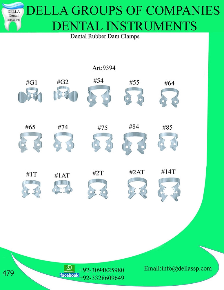 Dental Rubber Dam Clamps